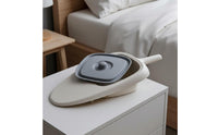 Bedpan with Lid Easy to Clean Fracture Bedpan with Handle Ergonomic Design Portable Bedridden Toilet for Patients, Hospital, Nursing Home