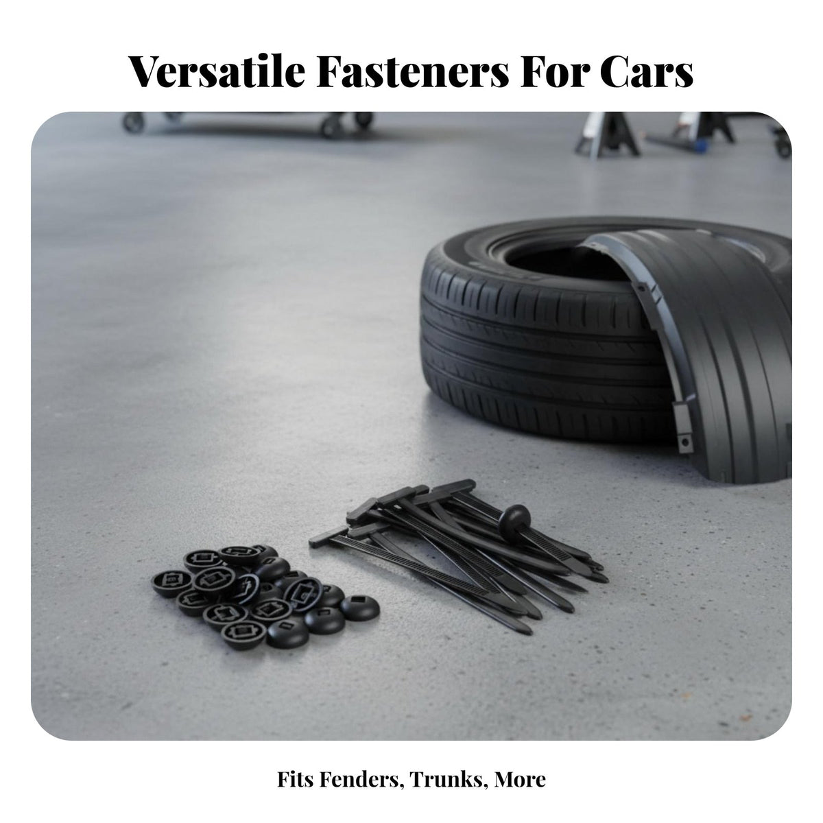 Car Wheel Arch Retainer Clip Multi-Functional Nylon Clip Universal Fit Nylon Push Rivet Tie