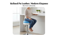 With supportrest fluffyShaped Caster Stool 360-Degree rotating casters Lowsilhouette rolling Seat Modern Minimalist aesthetic Household Furniture Padded padding for Children, Cleaners, Living Room, Entryway, Bedroom, removeice