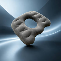 Inflatable Seat Cushion Flocked Donut Cushion Pressure-Relief Ergonomic for Office Workers, Home Workstations