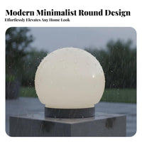 Milky White Bulb Cover Waterproof Round Lampshade Shatterproof Dome Light Disperser for Outdoor, Washroom