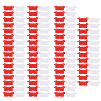 120 Pieces Road Barrier Interlocking Road Barrier Realistic Detail Layout Accessory for Remote-Control Car Tracks