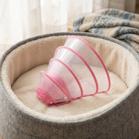 Pet Cone for Dogs and Cats, Transparent Rigid Dog Cone and Cat Cone, Pet Recovery Tool to Prevent Licking After Surgery, Grooming Cone