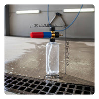 Solid Brass Central Core Foam Cannon Clog-Resistant Soap Cannon
