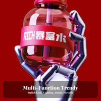 Atmosphere Light Cola Bottle Humidifier Function Mini USB Humidifier Quiet Operation for Young Adults, Dorm Room, Desk, Bedroom