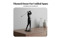 Aesthetic Decor Modern Ceramic Vase Nordic Inspired Black and White Figurine Anniversary Gift for Couples, Entryway, Bookshelf, Coffee Table