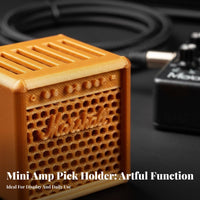 Amplifier Stack Pick Holder Creative Gift Amp Design Guitar Pick Holder Compact Miniature Amp Plectrum Case for Bass Instrumentalists