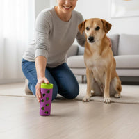 Dog Food Puzzle Feeder Reduces Boredom Dog Food Puzzle Roller Anti-Gulping Rolling Treat Dispenser for Chickens
