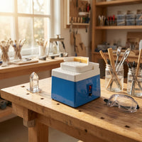 Glass Grinding Machine with Double-Layer Table Compact Glass Precision for Workshops