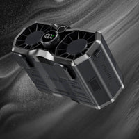 Waist-Hanging Fan with twinFan Rechargeable Fan Rugged for Outdoor Workers, Excursionists