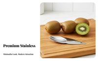 Stainless Steel Kiwifruit Cutter Serrated Blade Kiwifruitfruit Fruit Spoon Kiwifruit Tool Easy to Clean 2-in-1 Fruit Cutter