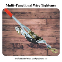 Multi-Functional Ratchet Power Puller Heavy Duty Come Along Tool Labor-Saving for Electricians, Construction Workers, Farm, Workshop, Garage