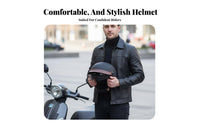 Retro Half Helmet 3C Certified 3/4 Retro Helmet Breathable for Commuters, Motorcyclists, Weather-Resistant Use, Commuting, Daily Travel