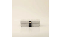 Jewelry Box with Clasp Textured Jewelry Box Compact for Dressing Table