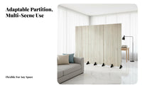 Foldable Design Folding Panel Divider Mobile & Portable Multi-Panel Folding Screen Self-Standingstanding Room Partition Decorative for Homeowners, Business Owners, Office Workers, Bedroom, Commercial Areas, Studio Apartment, Restaurant