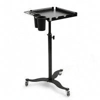 Salon Cart with Tool Holders Rolling Salon Trolley 360-Degree Swivel Hairdresser Cart for Studios