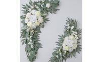 Artificial Flower Arch Decor Cascading Flower Garland with Roses Wedding Arch Flowers Flexible for Brides, Ceremony Backdrops