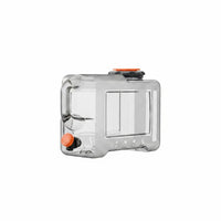 Semi-Translucent Rectangular Water Container Leakproof Car Water Container Food Grade Odorless for Travel