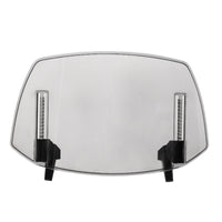 Windshield Extension Universal Windshield with Clamp Transparent Wind Deflector with Fasten on Mount for Riders, Long Distance Riding