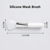 Face Brush for Clay Masks, Skincare for Mud Short Handle Facial Mini Size for Lovers