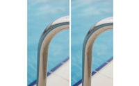 Pool Handrail 304 Stainless Steel Pool Handrail with Mounting Ends Easy to Install for Homeowners