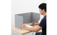 Acoustic Desk Panel Light Blocking Freestanding Desk Divider Sound Absorbing Foldable Privacy Screen for Students, Classroom, Library
