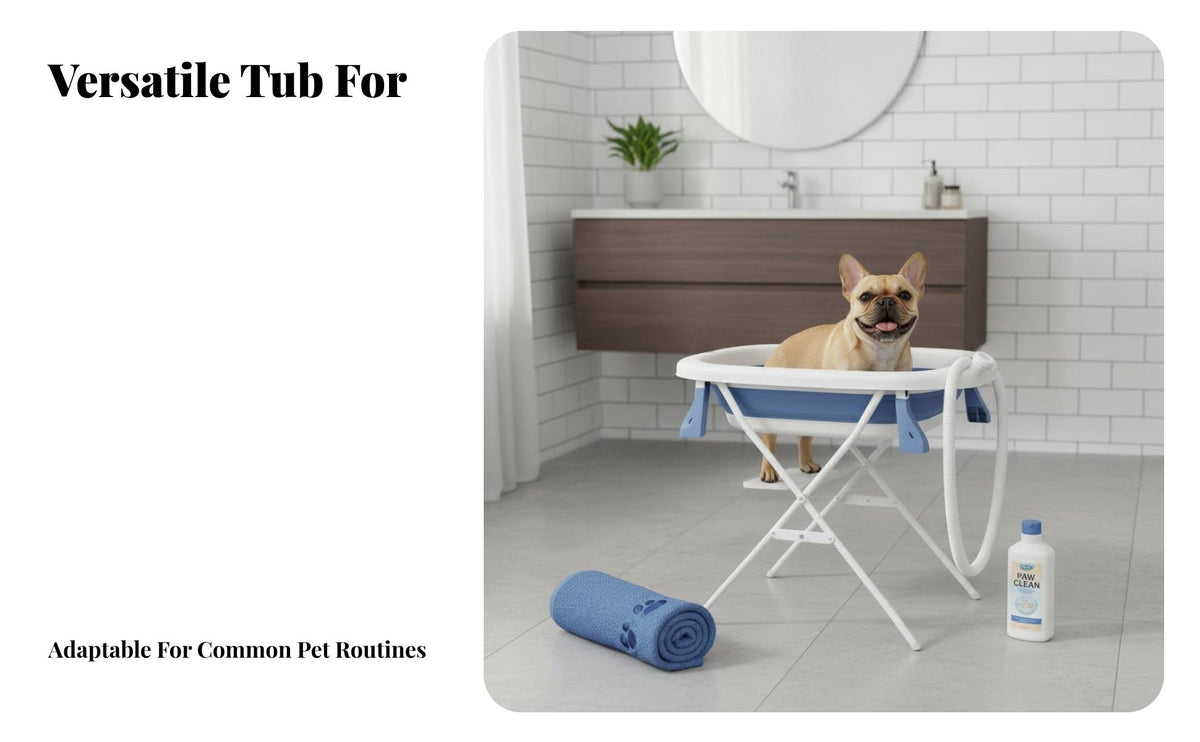 Foldable Pet Bathtub Space Saving Foldable Dog Bath Reduces Back Strain Foldable Pet Washing Station for Dogs, Cats, Outdoor, Indoor, Backyard