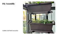 Railing Planter storage rackSaving Adjustable Railing Rack Easy to Install