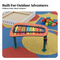 Perceptual Development Percussion Play Panel Weather-Resistant Outdoor Musical Instrument vivid hues Playground Fixture Inclusive Fun for Preschoolers, Educators, green space Planners, Daycare Center, Schoolyard