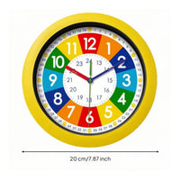 Learning Clock for Kids Educational Teaching Clock Colorful for Teachers, Young Children, Playroom