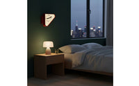 Side Bracket Corner Wall Clock Colored Hour Markers Double-Sided Wall Clock Rounded Face