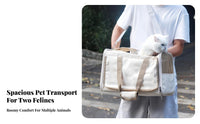 Soft-Sided Pet Tote Large Capacity Creature Carrier Spacious Interior Easy Entry for Veterinary Visits