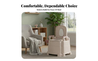 Bedside Commode Anti-Odor Adjustable Bedside Potty Easy to Clean for Caregivers
