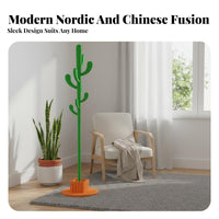 Sturdy Wood Construction unrestrictedstanding Coat Tree Nordic Design Treedesign Clothes Hanger Multi-Hook Garment Rack Sturdy for Homeowners, Families, Students, Bedroom, Living Room, Entryway, Hallway