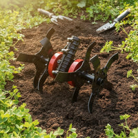 Garden Equipment Cultivating Wheel Mower Attachment with Bent Tines Anti-Snag Wheel Attachment for Gardeners, Garden Cultivation
