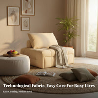 Easy-to-Clean Fabric Curved Sectional Minimalist Design Curved sectional Couch Plush Comfort Sofa dense foam padding for Apartment Dwellers, Homeowners, Interior Designers, Lounge Area