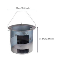 Sturdy Wood Combusting Heater Compact Camping Wood Heater Easy to Set up Outdoor Cooking Gear for Backyard