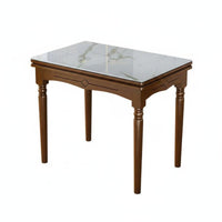 Folding Dining Set Foldable Design Gateleg Table with Storable Chairs