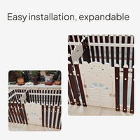 Pet Fence Playpen Indoor Dog House with Partition