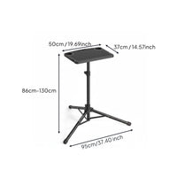 Foldable Floor Standing Laptop Table Multi-Purpose Tripod Laptop Stand Portable Computer Accessory Stable Metal Frame for Home, Office, Presentation