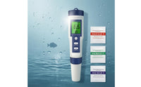 Multifunction Water Quality Tester Pen Backlit Display pH Tester Pen Handheld TDS EC Temperature Meter Protective Sensor Tip