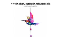 Bell Hummingbird Wind Chime Decorative Metal Hummingbird Ornament Easy to Hang Home Decor All Seasons for Indoor