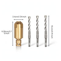 Impact Electric Wrench Adapter with Long-Lasting Square Shank Drill Adapter Sturdy Attachment Quick-Connect for Home Repair