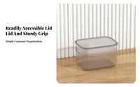 Clear Lidded container Transparent structure Storage Container adaptable for Homeowners