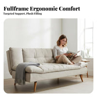 Multifunctional Folding Sofa Bed Space-Saving Design Living Room Furniture Modern design transformable Seating Removable and cleanable Cover for Apartment Dwellers, Students, Homeowners, Bedroom, Home Office, Lounge