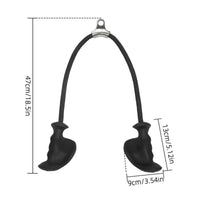 Cable Rope Attachment with Handles Ergonomic Paired Handle Cable Rope Braided Fitness Equipment for Bodybuilders, Strength Training, Home Gym