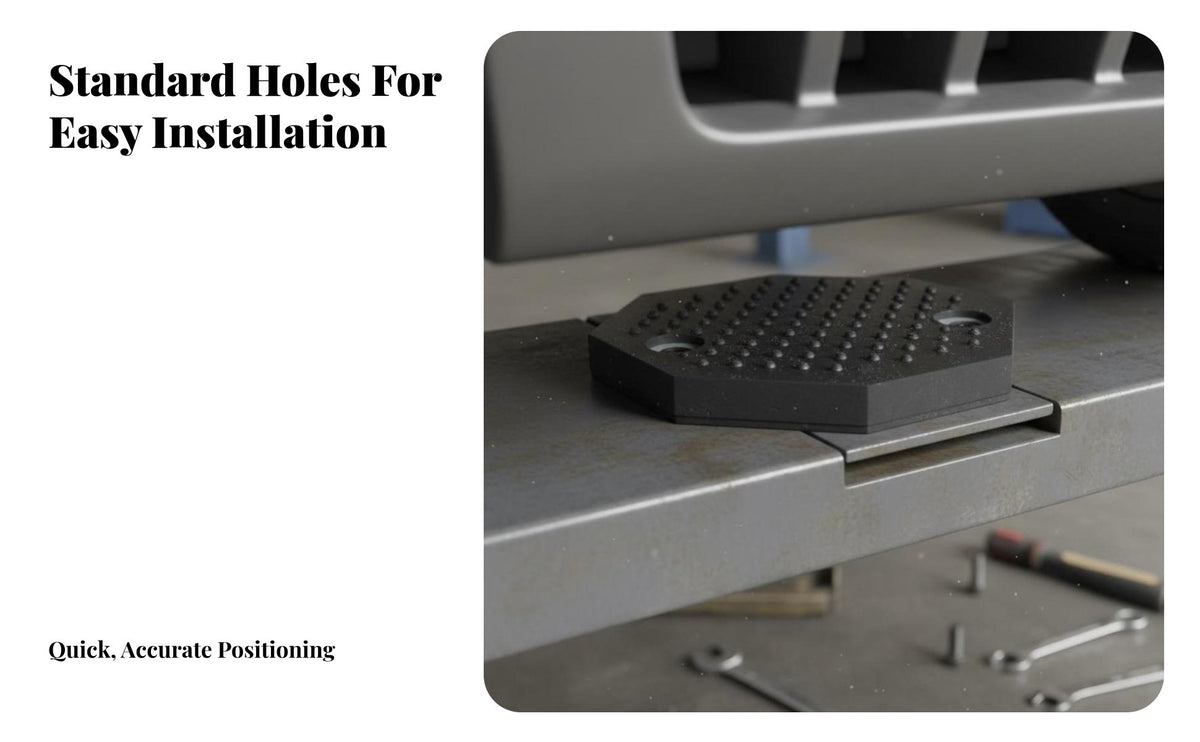 Octagonal Rubber Pad Crush Resistant Octagonal Lift Support Pad Anti-Deformation Rubber Lifting Block for Mechanics, Garage
