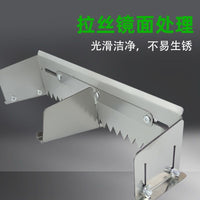 Stainless Steel Tile Adhesive Notched Trowel with Scraper for Thin-Set Application - Adjustable