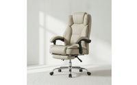 Reclining Office Chair High-Back Executive Chair with Footrest Ergonomic for Professionals, Esports Participants, Study Room