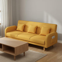 Foldable Sofa Bed Space Saving Folding Couch Bed Easy to Clean 3-Seater Sleeper Sofa for Small Areas, Apartment